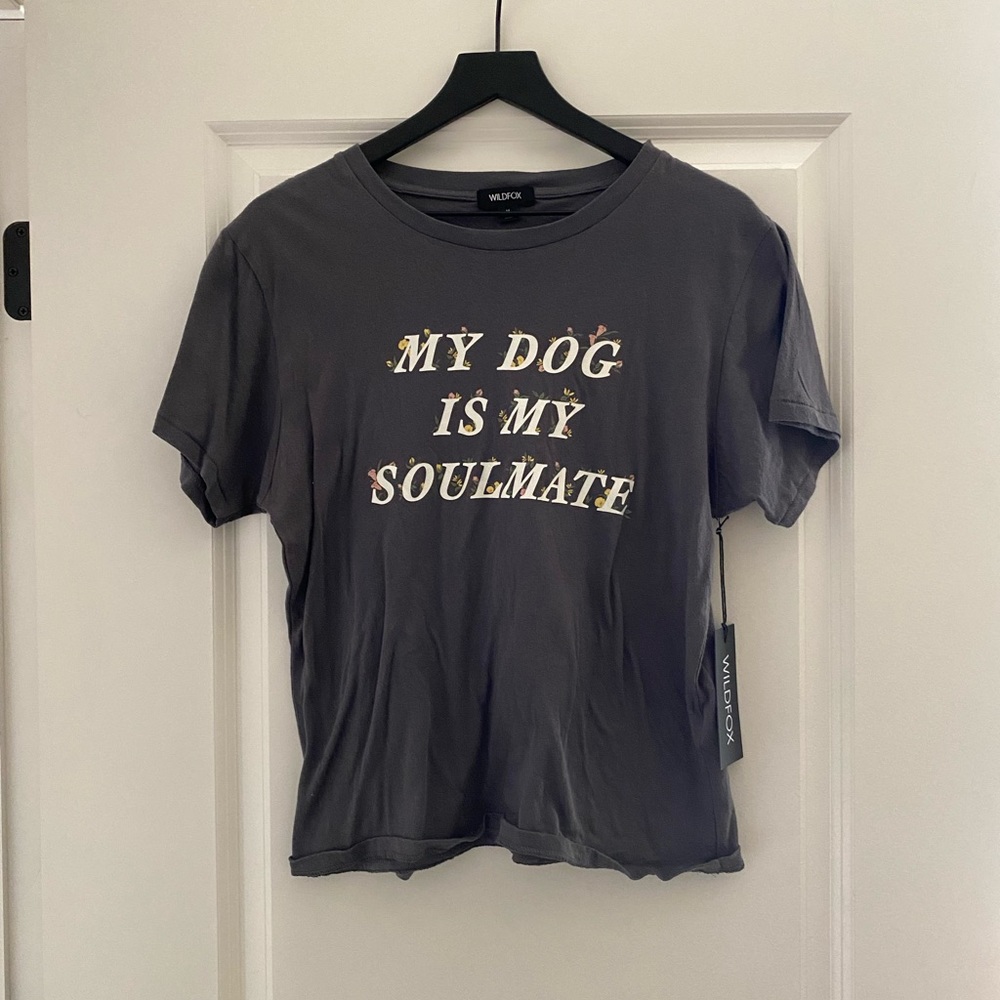BRAND NEW WILDFOX MY DOG IS MY SOULMATE TSHIRT MEDIUM